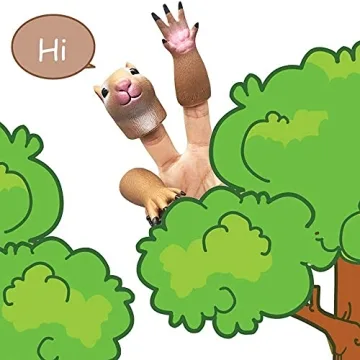 AQKILO Squirrel Finger Puppet Set for Kids' Fun Activities
