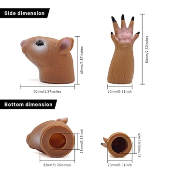 AQKILO Squirrel Finger Puppet Set for Kids' Fun Activities