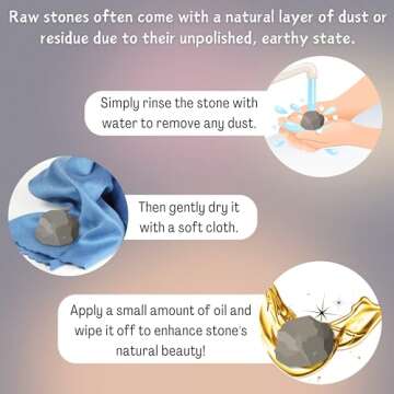 2 Pieces Black Tourmaline Raw Crystals and Healing Stones, Natural Rocks for Tumbling and DIY Raw Stones and Crystals