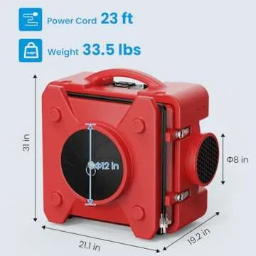 CADPXS Shield-550 HEPA Air Scrubber for Clean Air