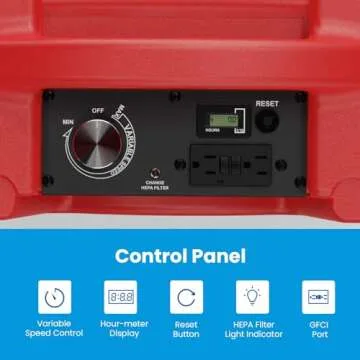 CADPXS Shield-550 HEPA Air Scrubber for Clean Air