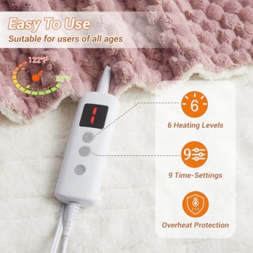 GarveeHome Heated Blanket with Fast Heating & Cozy Softness