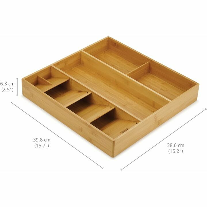 Compact Bamboo Kitchen Utensil Organizer