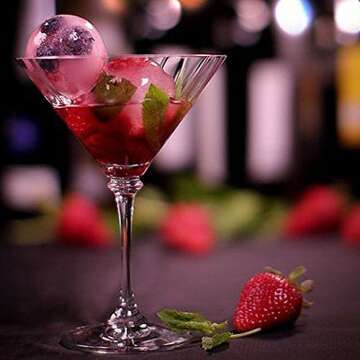 Large Ice Cube Trays for Drinks - Silicone Sphere & Square Molds