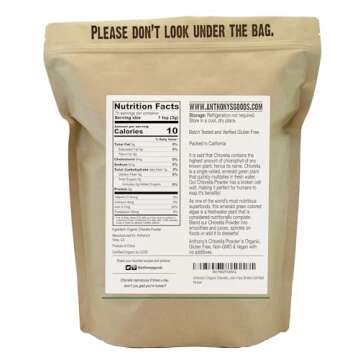 Anthony's Organic Chlorella Powder, 8 oz, Non GMO, Gluten Free, Broken Cell Wall