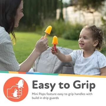 Nuby Stick Pops - (4-Count) Silicone Popsicle Molds for Toddlers and Babies 4+ Months - Easy to Make Frozen Treats or Baby Teething Relief