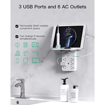Power Up with our 6 Outlet Wall Extender