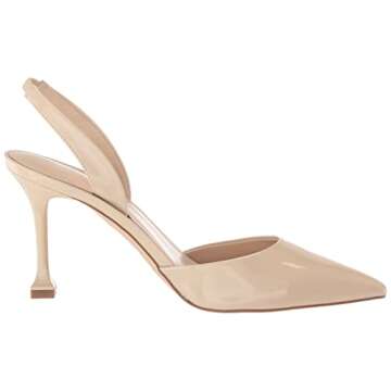 Marc Fisher Women's Hadya Pump, Ivory Leather, 6