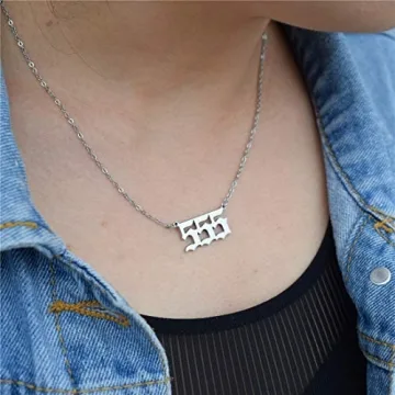 HUTINICE 555 Angel Number Necklace for Women