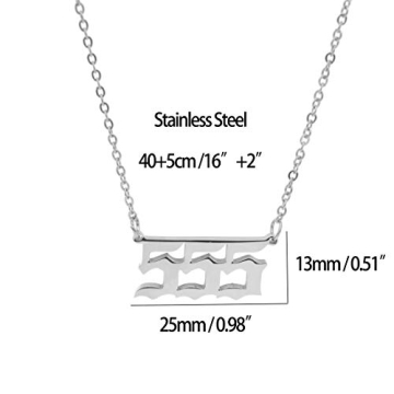 HUTINICE 555 Angel Number Necklace for Women