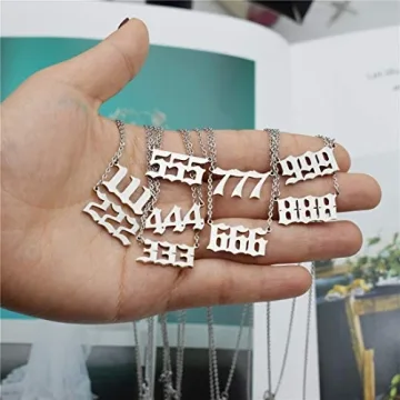 HUTINICE 555 Angel Number Necklace for Women