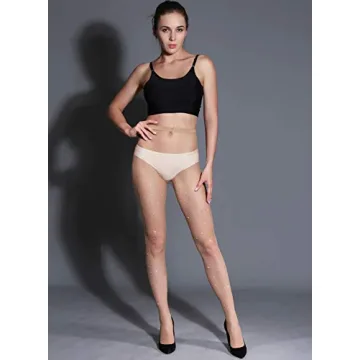 Sparkly Rhinestone Fishnet Stockings for Women