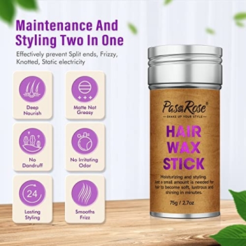 PasaRose Hair Wax Stick for Flyaways & Edge Control