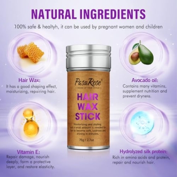 PasaRose Hair Wax Stick for Flyaways & Edge Control