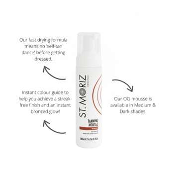 St Moriz 200ml Instant Self Tanning Mousse Medium