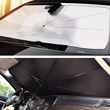 helloleiboo Car Windshield Sun Shade for Maximum UV Protection