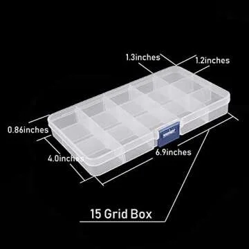 Snowkingdom Adjustable Grid Storage Case - Organized & Practical