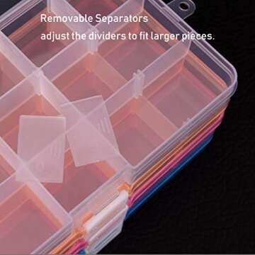 Snowkingdom Adjustable Grid Storage Case - Organized & Practical