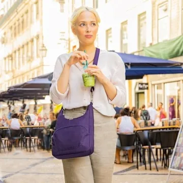 Secure Stylish Travelon Anti-Theft Messenger Bag