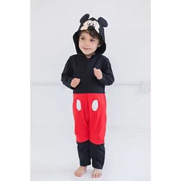 Disney Mickey Mouse Toddler Boys Zip Up Coverall 5T