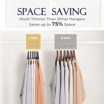 HOUSE DAY Velvet Hangers 60 Pack - Premium Non-Slip Design