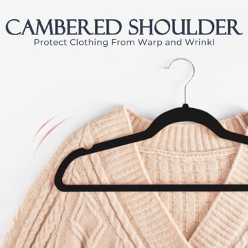 HOUSE DAY Velvet Hangers 60 Pack - Premium Non-Slip Design