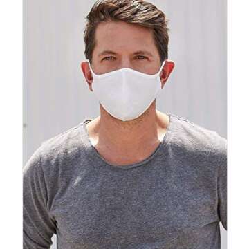 FaceGuard by MILA (3 PACK) - Full Coverage Washable & Reusable Unisex Guard - Reversible Double Laye...