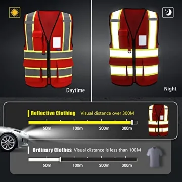 High Visibility Reflective Vest with Pockets | AYKRM Safety Gear