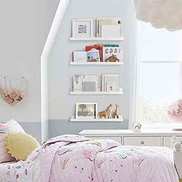 Forbena Floating Shelves Set of 4 - Elegant Wall Storage