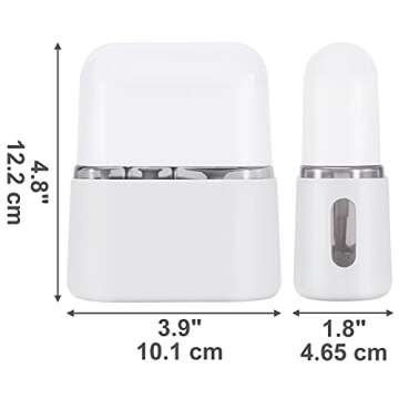 Urvoix Plastic Travel Bottles - Portable Leak Proof Empty Travel Size Containers with Silicone Sleeves for Toiletries Body Wash Liquid Cream(3 Pack)