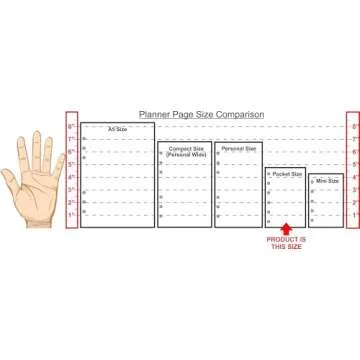 Pocket Size Daily Task Planner Insert, Sized and Punched for Pocket Notebook (3.25" x 4.75")