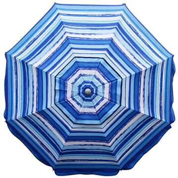 Blissun Portable Beach Umbrella with Sand Anchor and Tilt