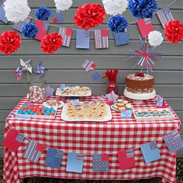 Floral Reef Variety Set of 12 Colorful Paper Pom Poms