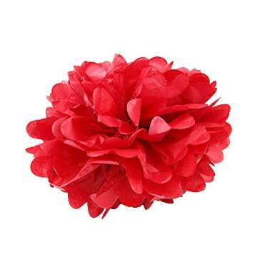 Floral Reef Variety Set of 12 Colorful Paper Pom Poms