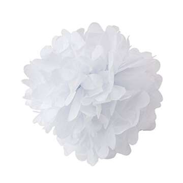 Floral Reef Variety Set of 12 Colorful Paper Pom Poms