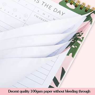 Daily TO DO List Notepad - Undated Day Planner Notepad Bohemin Aesthetic Design 52 Tear-Off Sheets TO-DO’S, Notes & Schedule - Includes TO BUY & Water Intake