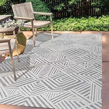JONATHAN Y Geometric Indoor Outdoor Area Rug 8x10 ft