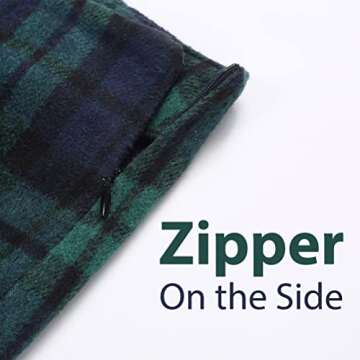 Plaid Mini Skirts for Women Fall Winter Pencil Bodycon Cute Short Green Plaid Skirt 2023 Fashion Outfits Clothes (Green, M)