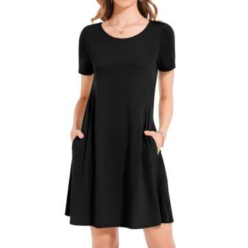 elescat Casual Summer Dresses for Women with Pockets - Soft and Comfortable Sundress