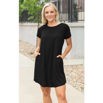 Stylish elescat Casual Dresses with Pockets for Women