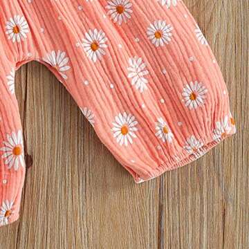 Sasaerucure Summer Baby Girl Floral Romper Outfit
