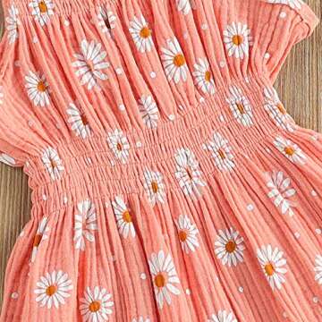 Sasaerucure Summer Baby Girl Floral Romper Outfit