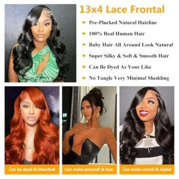 QTHAIR Body Wave Hair Bundle and Lace Frontal Extensions