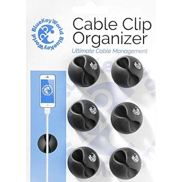 Cable Clips Management - Nightstand Accessories - Cord Organizer - Desk Cable Management - Wire Hold...
