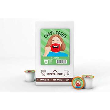 Crave Beverages Flavored Pods Compatible with 2 K-Cup Brewers, Hazelnut, 40 Count