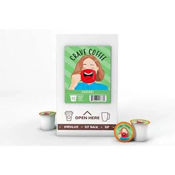 Crave Beverages Flavored Pods Compatible with 2 K-Cup Brewers, Hazelnut, 40 Count