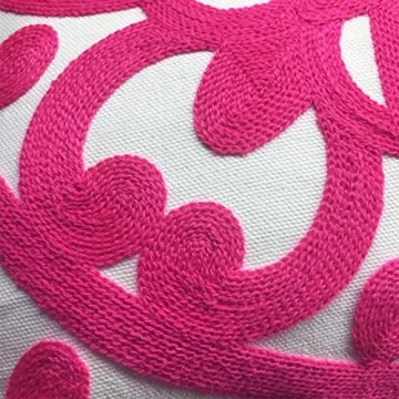 Alysheer Embroidered Decorative Throw Pillow Covers 18"