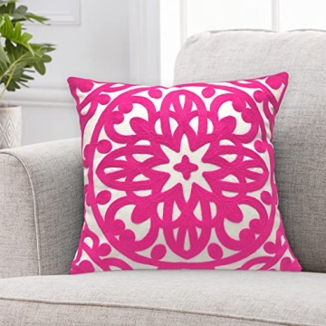 Alysheer Embroidered Decorative Throw Pillow Covers 18"