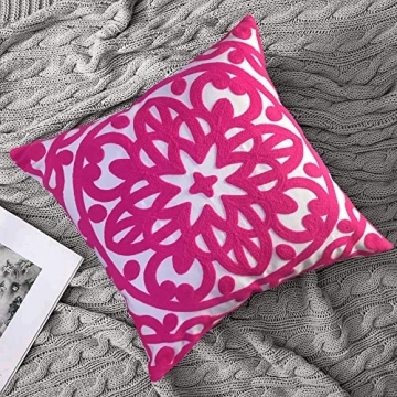 Alysheer Embroidered Decorative Throw Pillow Covers 18"