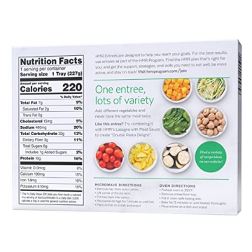 HMR Cheese and Basil Ravioli Entrée - Healthy & Delicious